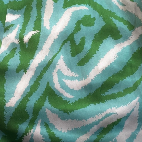 Target x DVF Long Satin Disco Zebra Green Robe - Picture 3 of 13